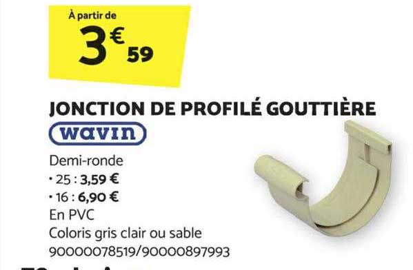 Jonction De Profilé Gouttière Wavin