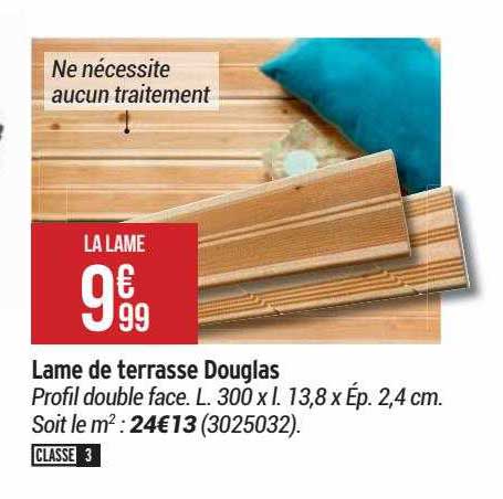 lame de terrasse douglas