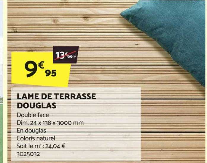 lame de terrasse douglas