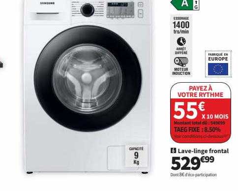 lave-linge frontal