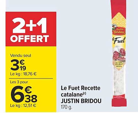 le fuet recette catalane justin bridou