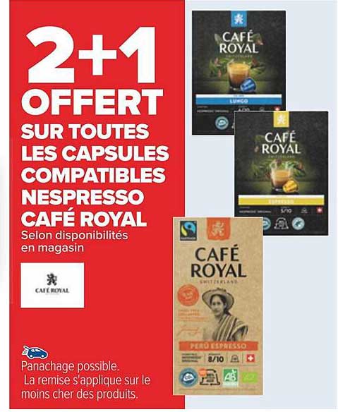 Les Capsules Compatibles Nespresso Café Royal