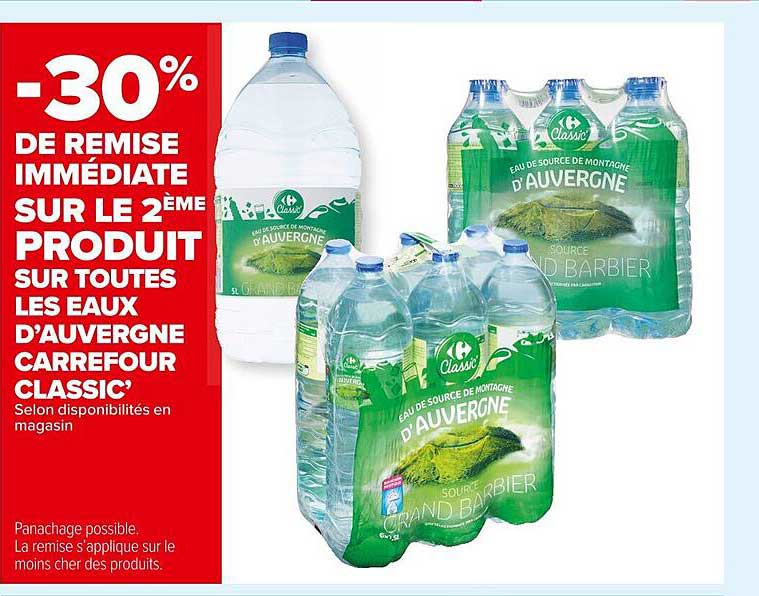 les eaux d'auvergne carrefour classic'
