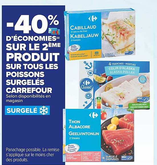 Les Poissons Surgelés Carrefour