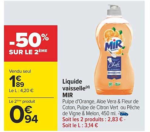 Liquide Vaisselle Mir