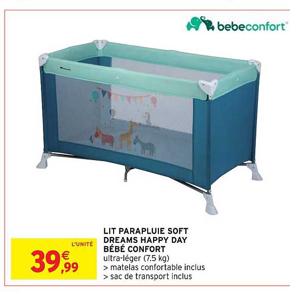 lit parapluie soft dreams happy day bébé confort