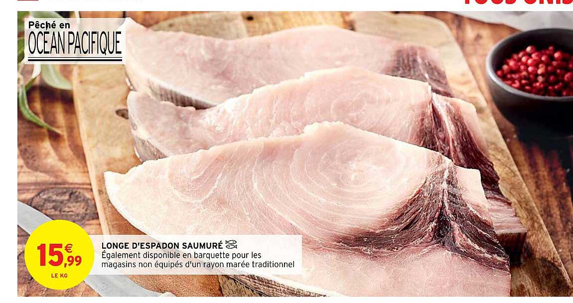 longe d'espadon saumuré