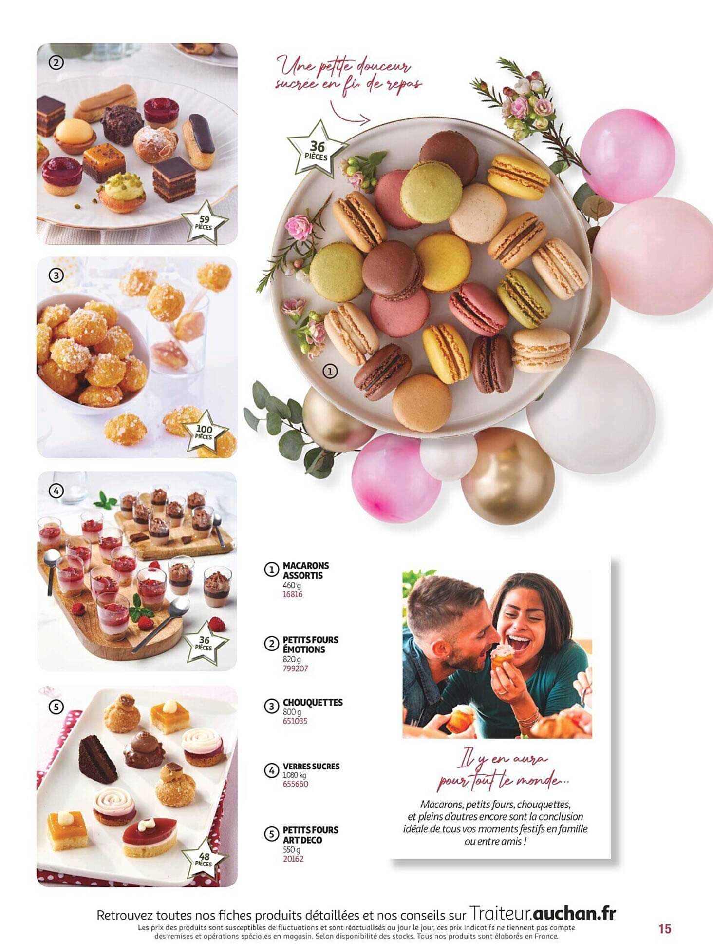 Macarons Assortis, Petits Fours émotions, Chouquettes, Verres Sucres, Petits Fours Art Déco
