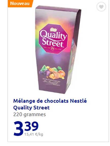 mélange de chocolats nestlé quality street