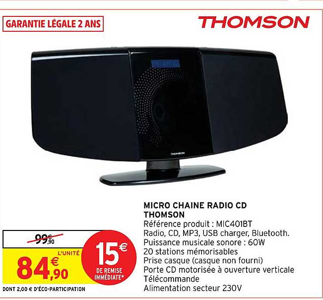 Micro Chaîne Radio Cd Thomson