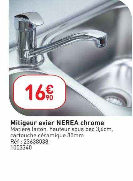 Mitigeur évier Nerea Chrome