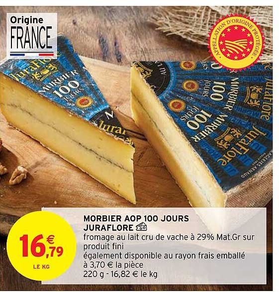 morbier aop 100 jours juraflore