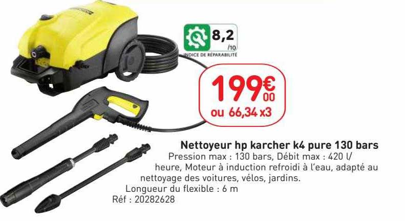 nettoyeur hp kärcher k4 pure 130 bars