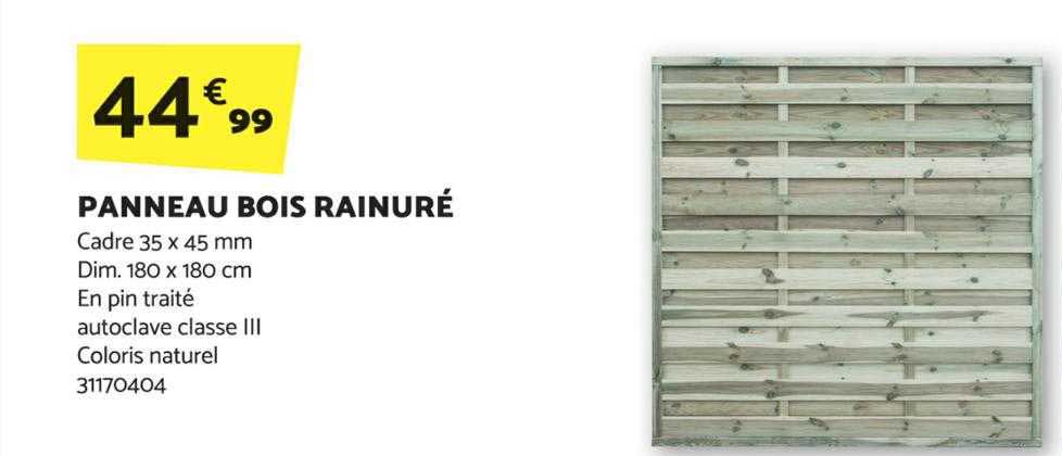 panneau bois rainuré