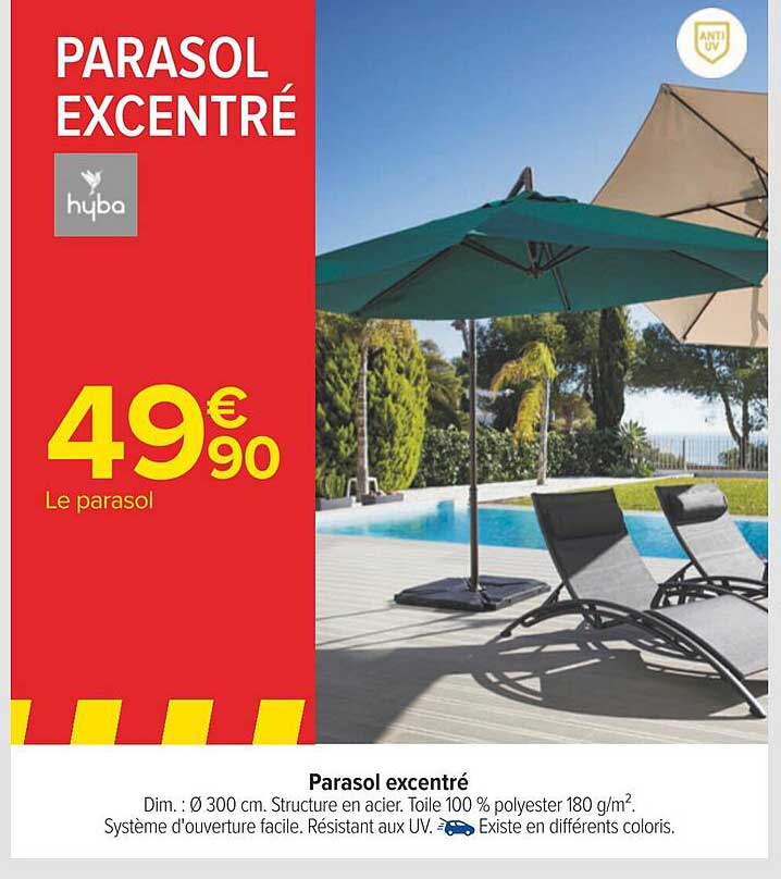 parasol excentré hyba