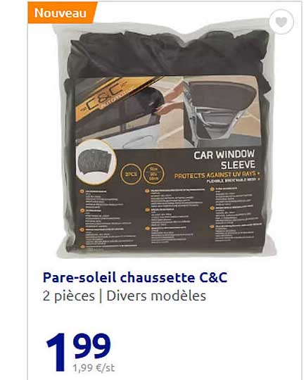 Pare-soleil Chaussette C&c