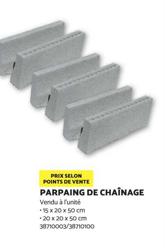 parpaing de chaînage