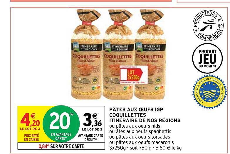Pâtes Aux œufs Igp Coquillettes Itinéraire De Nos Régions