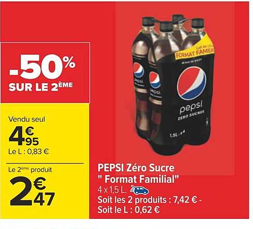 pepsi zéro sucre "format familial"