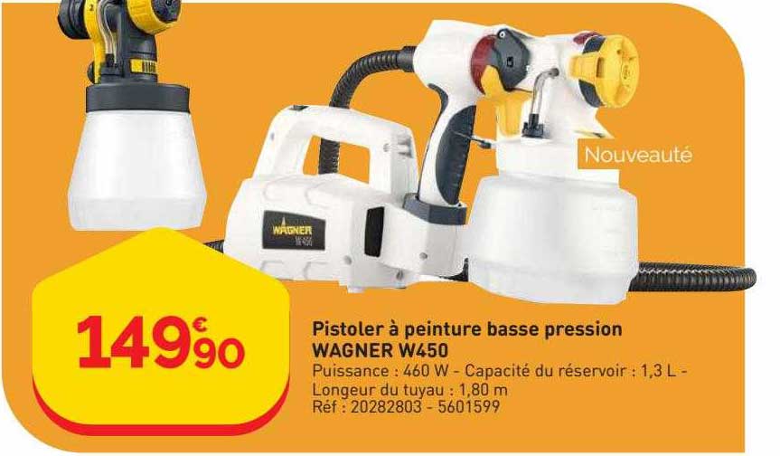 pistoler à peinture basse pression wagner w450