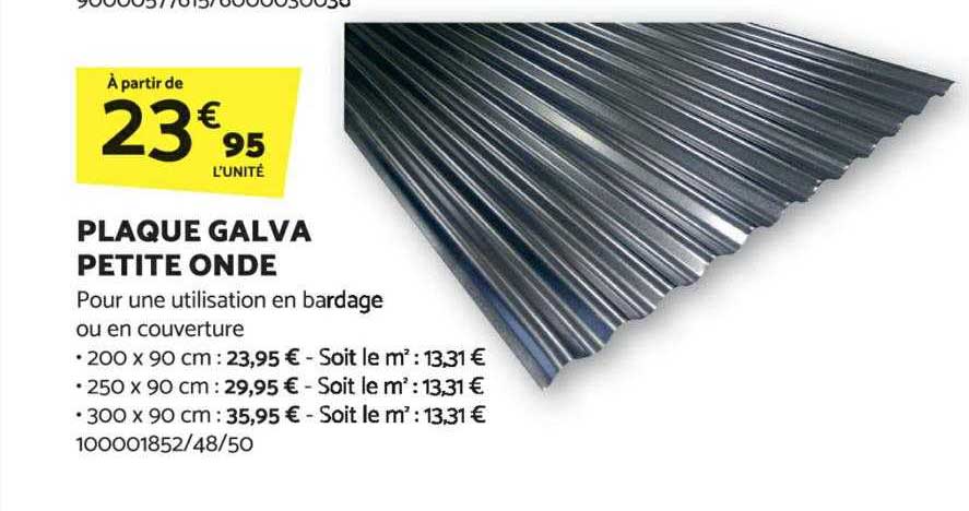 plaque galva petite onde