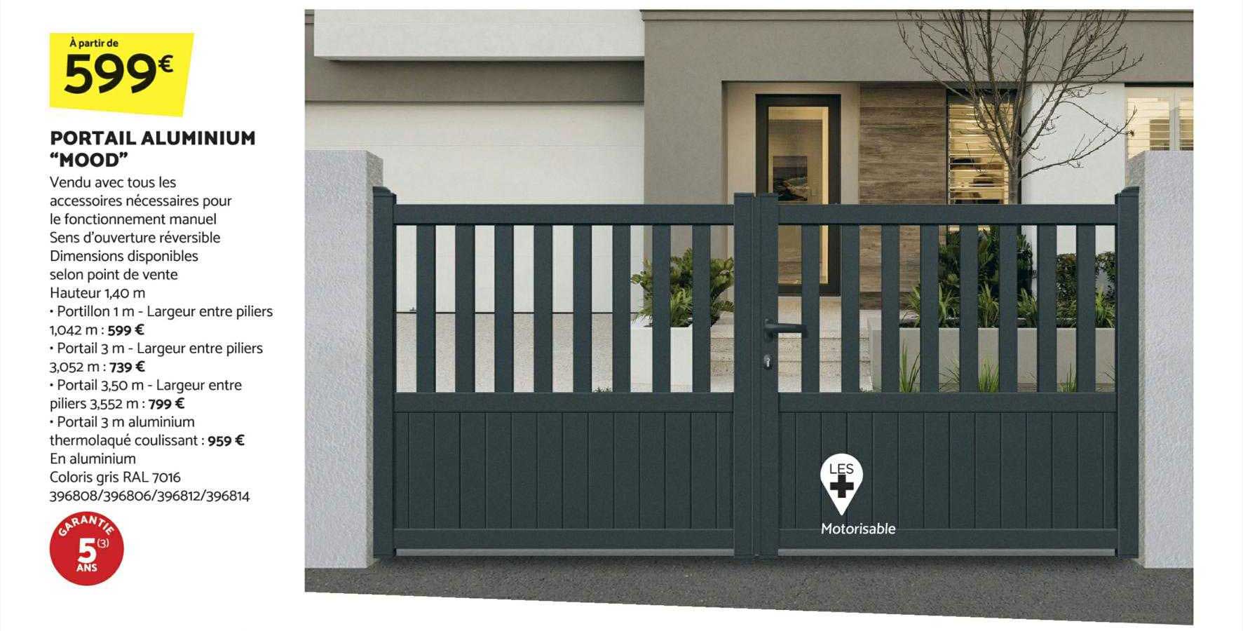 portail aluminium "mood"