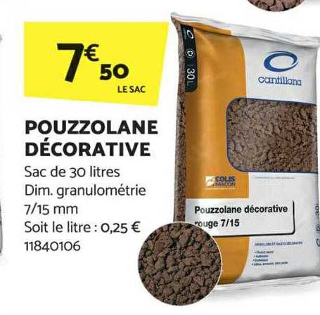 pouzzolane décorative