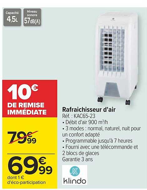 rafraîchisseur d'air klindo