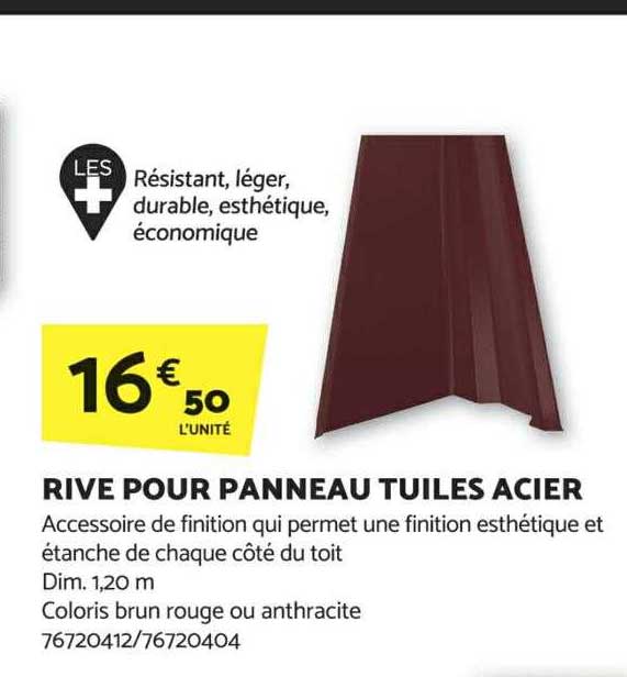 rive pour panneau tuiles acier