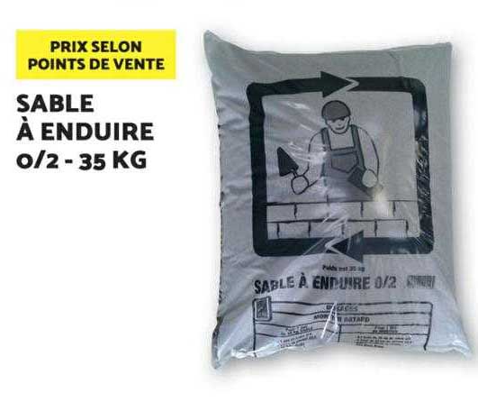 sable à enduire 0-2 - 35 kg