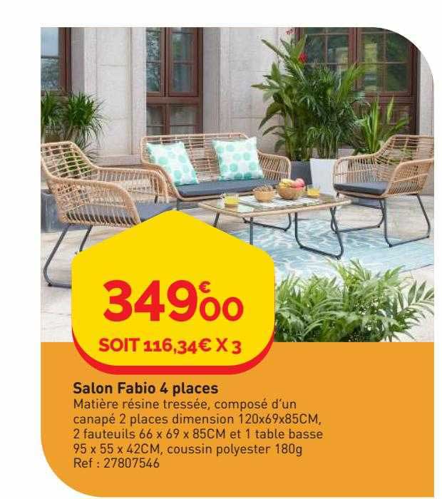 salon fabio 4 places
