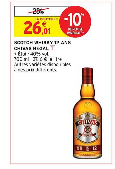 scotch whisky 12 ans chivas régal