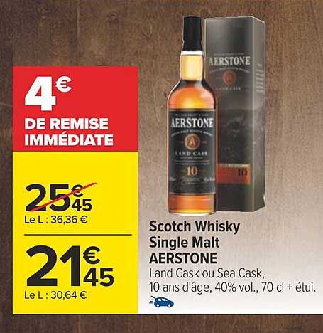 scotch whisky single malt aerstone