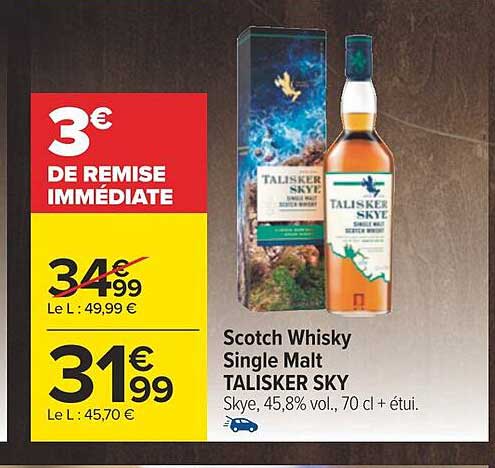 scotch whisky single malt talisker sky