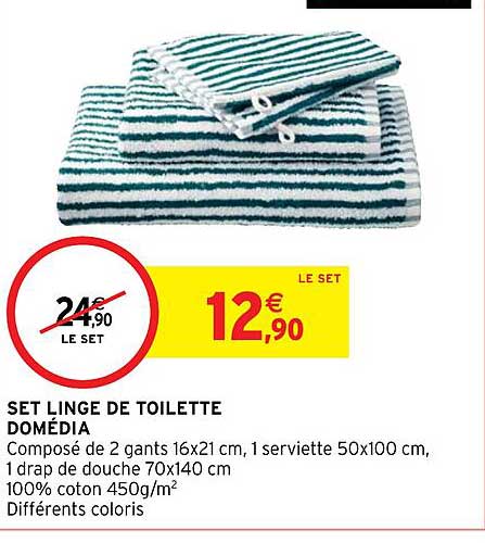Set Linge De Toilette Domédia