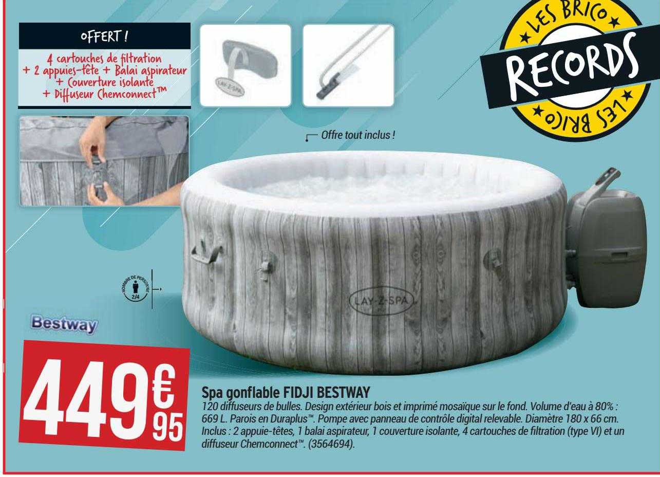 spa gonflable fidji bestway