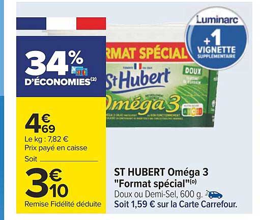 st hubert oméga 3 "format spécial"