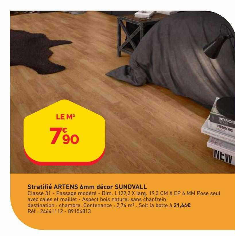 stratifié artens 6mm décor sundvall