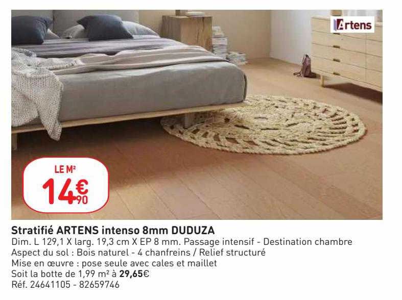 stratifié artens intenso 8mm duduza