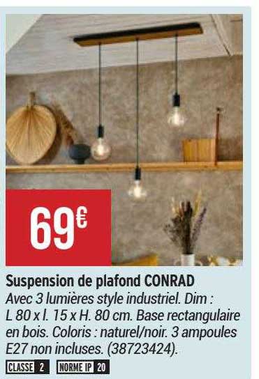 suspension de plafond conrad