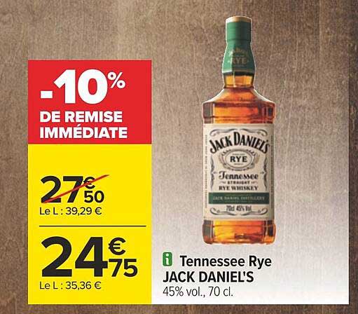 tennessee rye jack daniel's