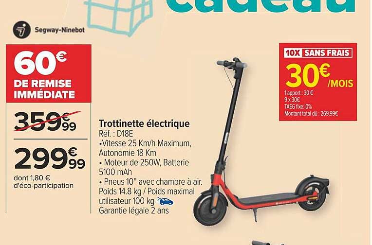 trottinette électrique segway-ninebot