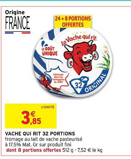 vache qui rit 32 portions