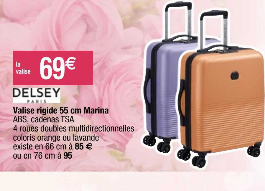 valise rigide 55 cm marina delsey paris