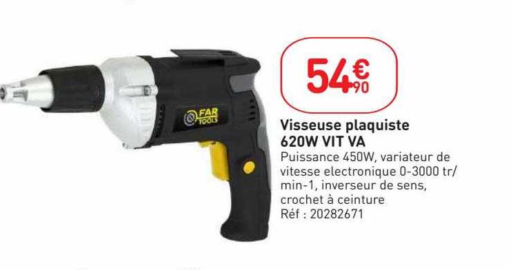 Visseuse Plaquiste 620w Vit Va Far Tools