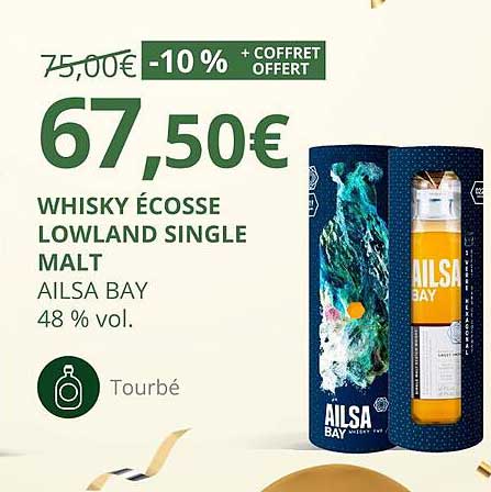 whisky écosse lowland single malt ailsa bay 48% vol.