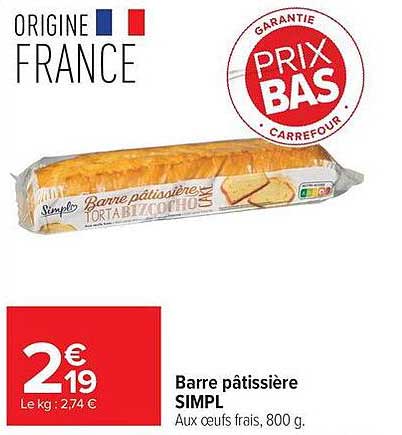 Barre Pâtissière SIMPL