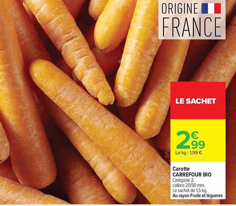 Carotte CARREFOUR BIO