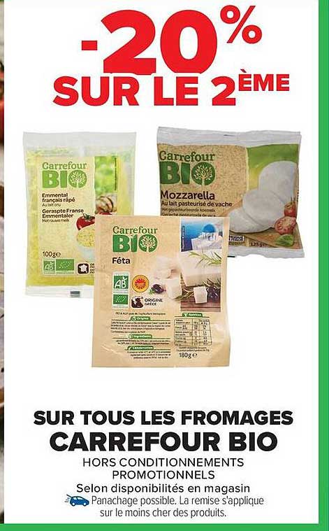 Carrefour BIO fromages