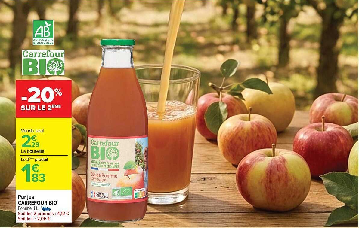 Carrefour BIO Jus de Pomme